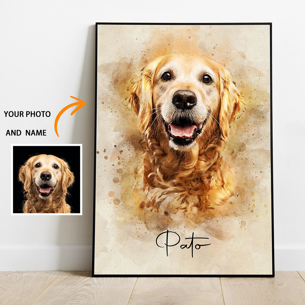 Photograph Lyrics - Personalized Pet Portraits Photo Name Custom