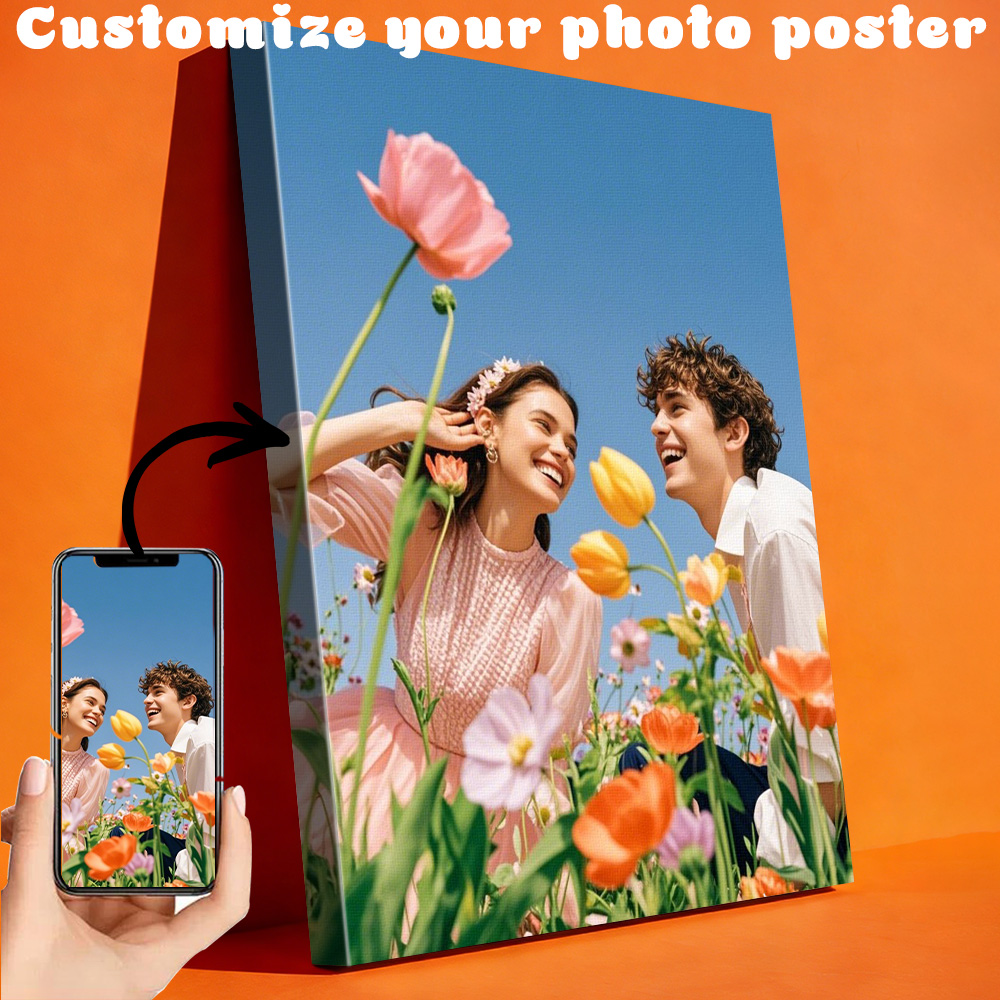 Photography Poster - 1 customized photo canvas, optional DIY