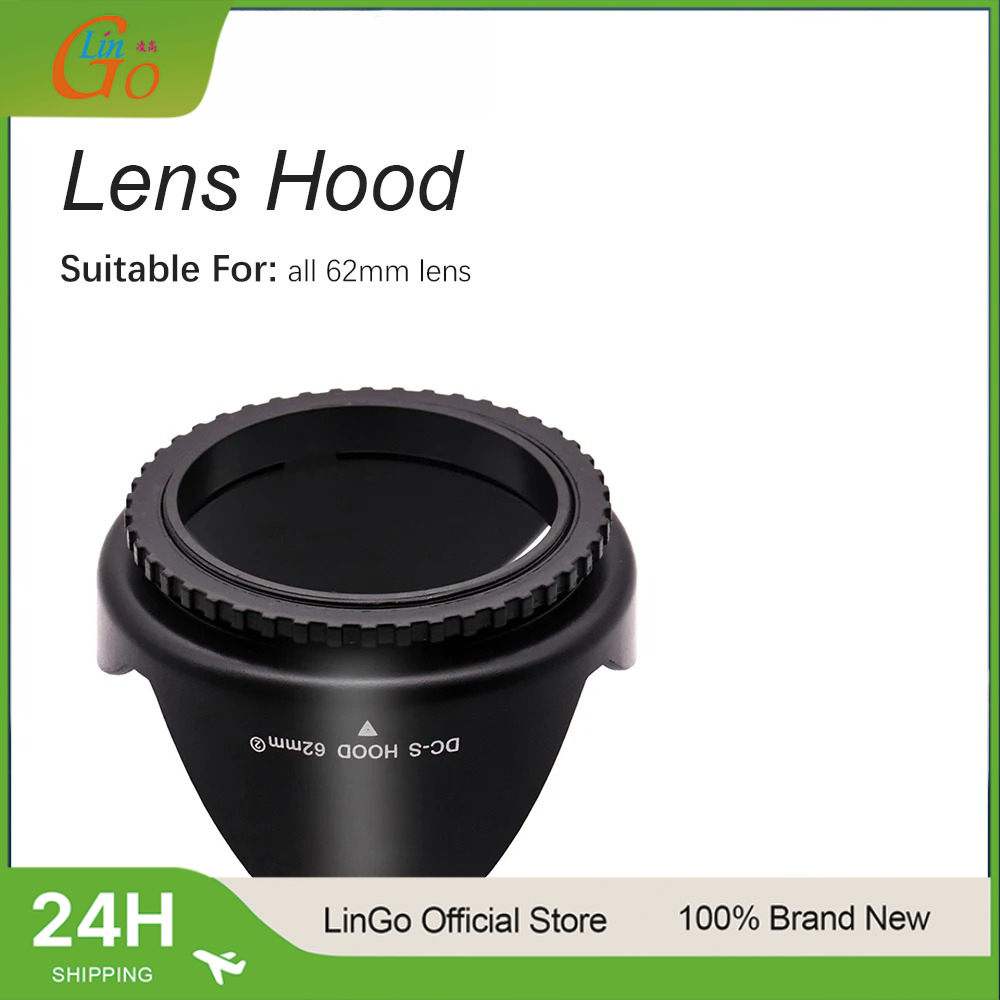 Lens Hood Petal - LinGo 62mm Flower Shape Lens Hood