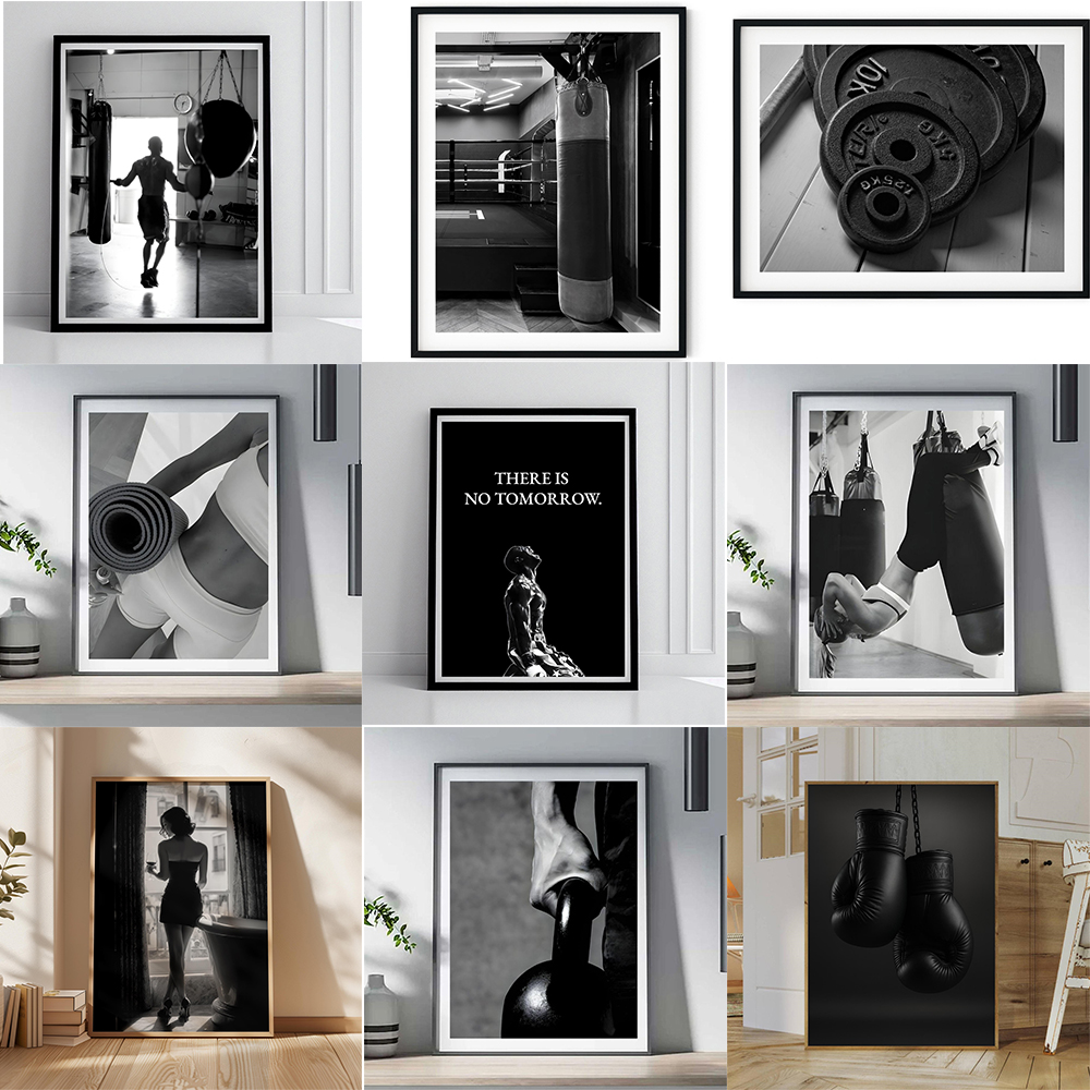 Photography Training - Black and White Boxing Poster Fighter