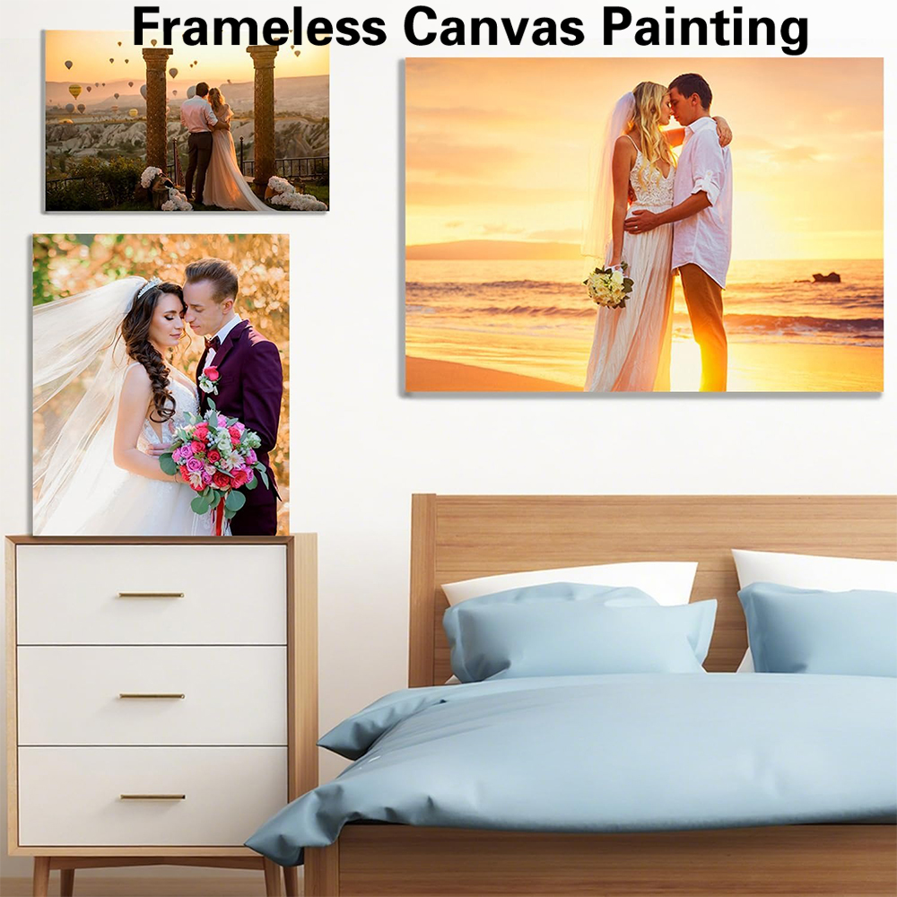 Photography Gallery - 1pc Frameless Personalize Custom Photo marry