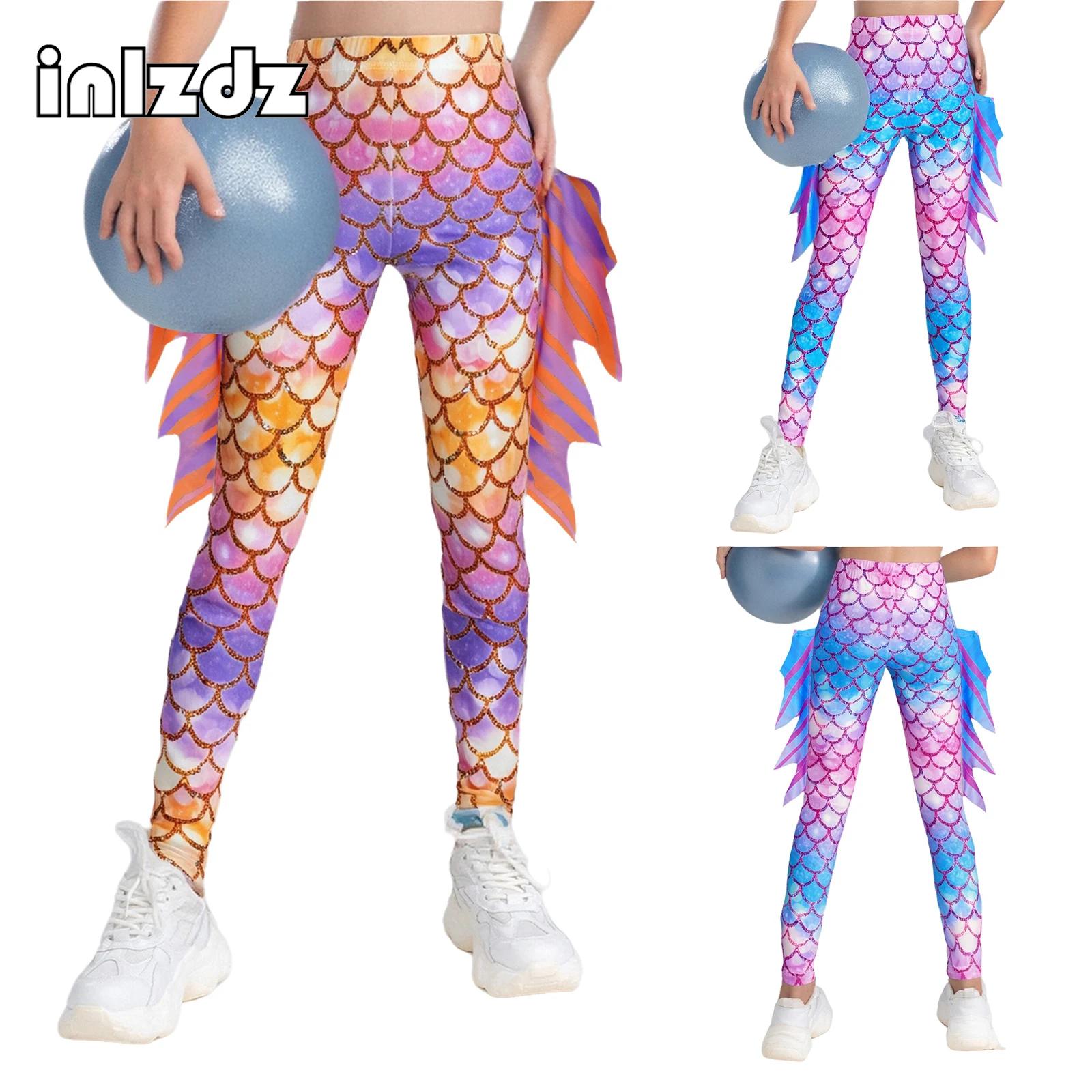 2Pcs Kids Girl Fish Scale Prin - Photography Yoga avaliação e preço