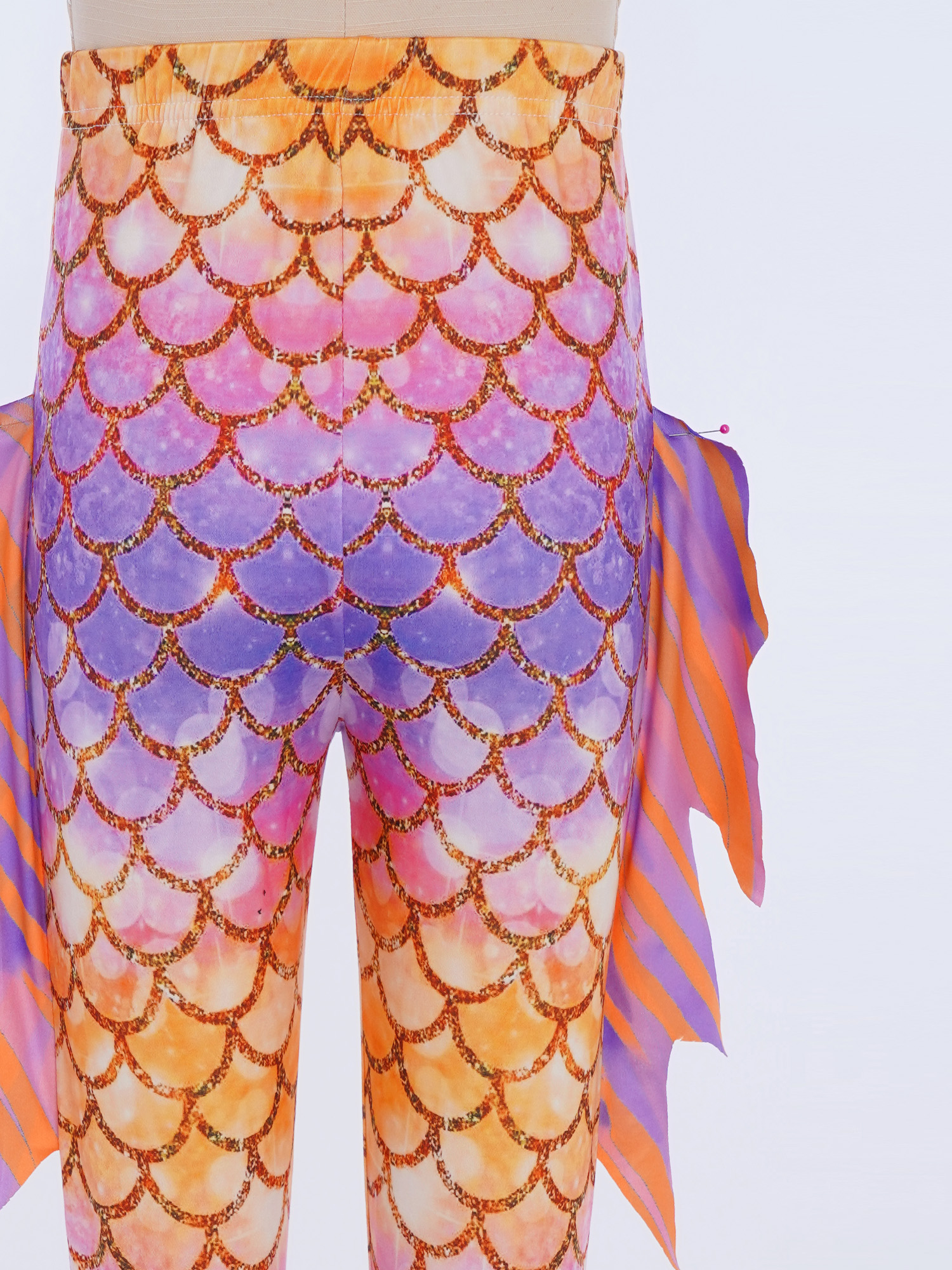 2Pcs Kids Girl Fish Scale Prin - Photography Yoga avaliação e preço