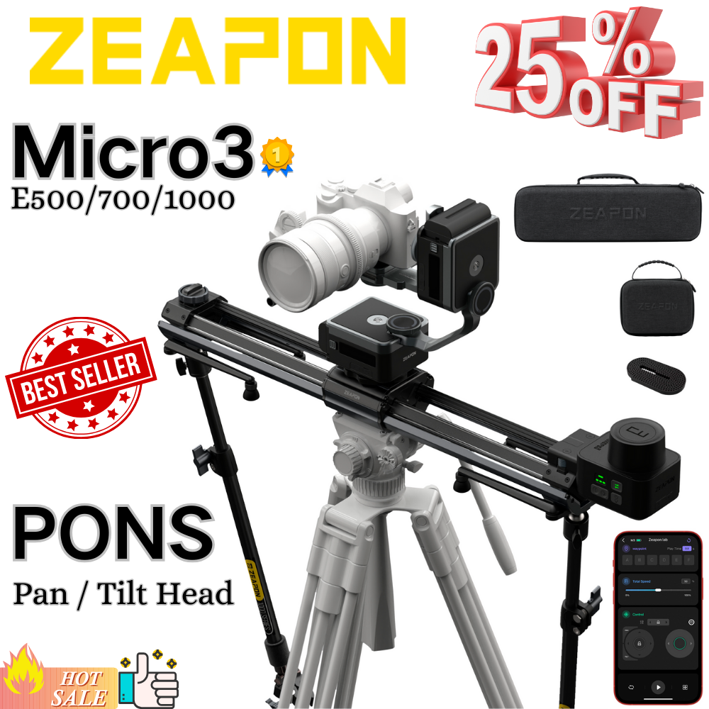 ZEAPON Micro 3 E500 E700 E1000 - Camera Slider Rail avaliação e preço