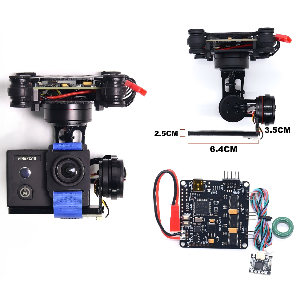 RCTOSKY 3-Axis Brushless Gimba - Photography Kit Xiaomi avaliação e preço