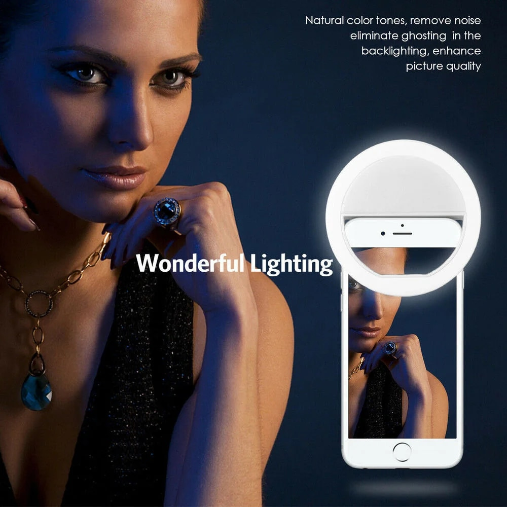 LED Selfie Fill Light USB Char - Photography Lighting avaliação e preço