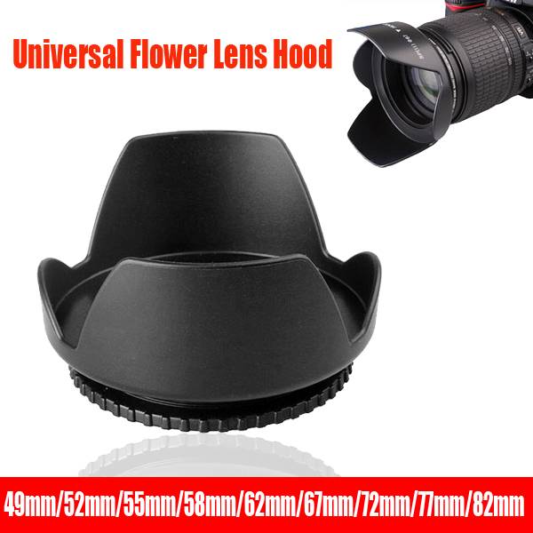 Universal Lens Hood 49mm 52mm  - Lens Hood Petal avaliação e preço