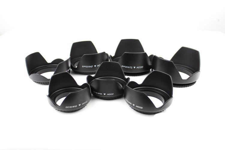 Universal Lens Hood 49mm 52mm  - Lens Hood Petal avaliação e preço