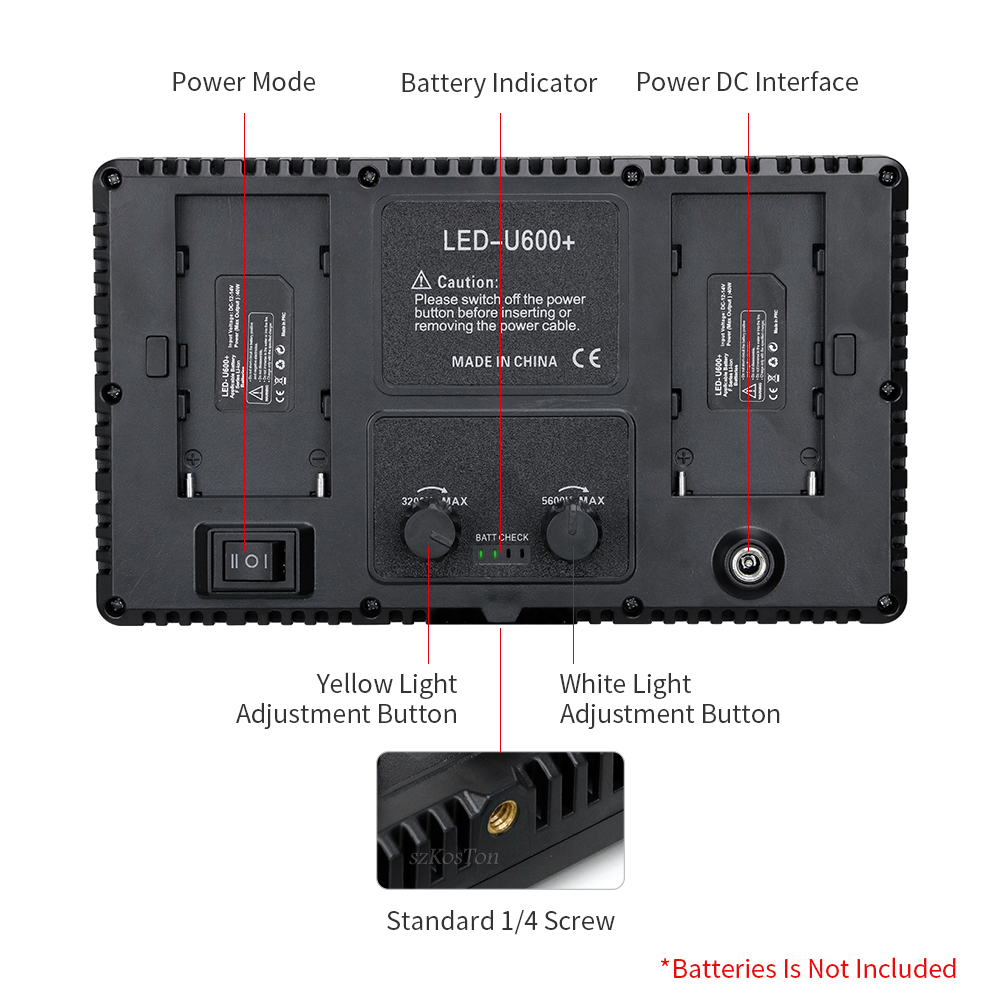 U800 LED Photo Studio Light fo - Video Led Light Panel avaliação e preço