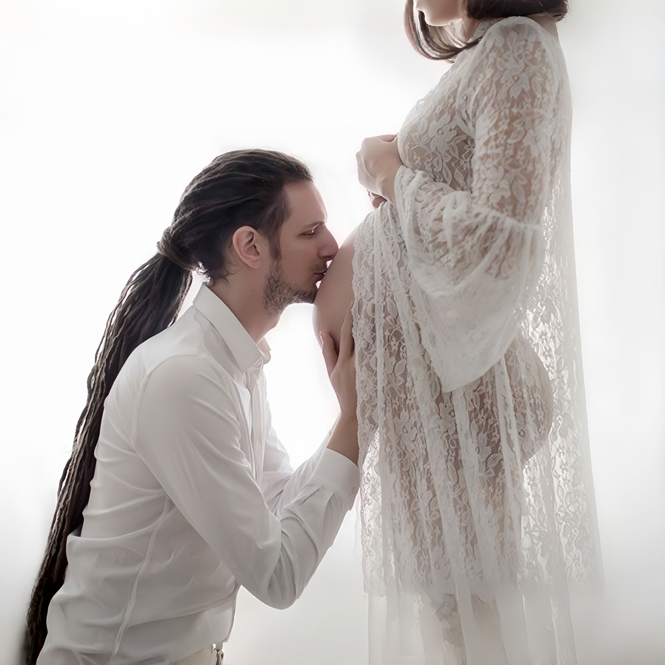 White Lace Maternity Photograp - Photography Club avaliação e preço