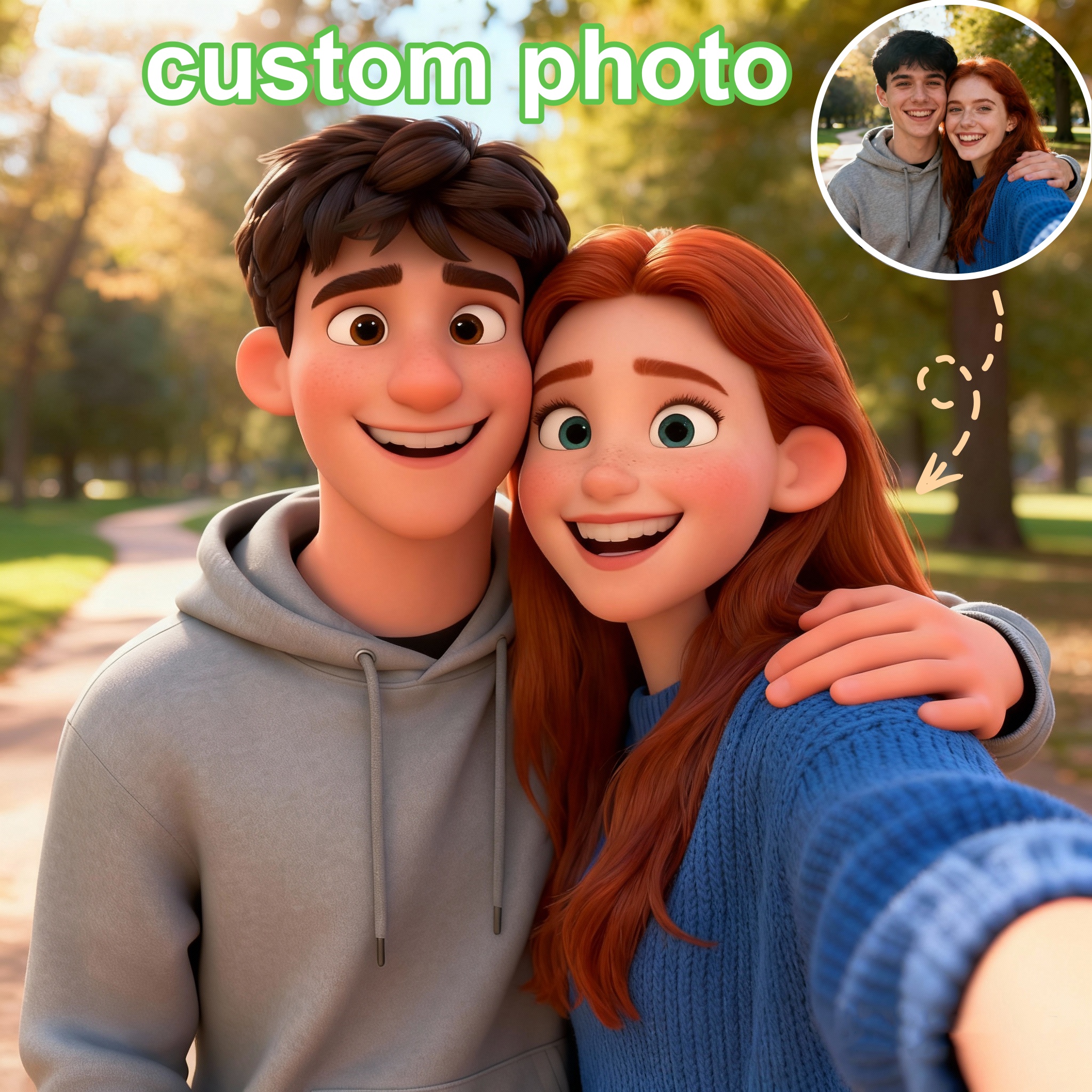 Custom Cartoon-Style Character - Photograph Lyrics avaliação e preço