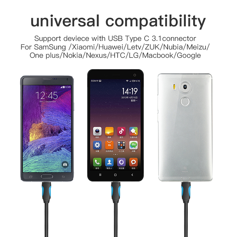 Vention USB C Cable USB Type C - Photography Kit Xiaomi avaliação e preço