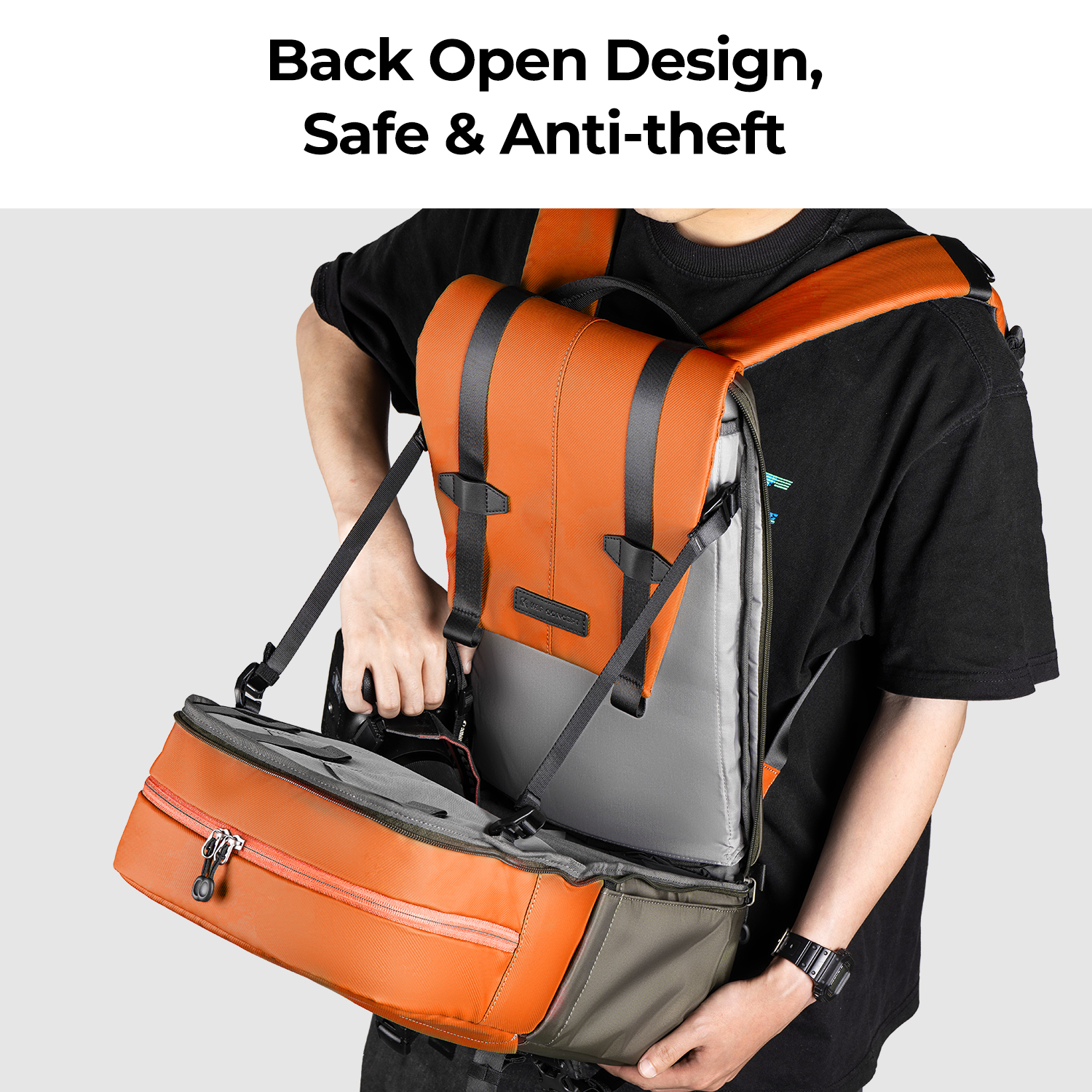K&F CONCEPT Camera Backpack Tr - Photography Camera avaliação e preço