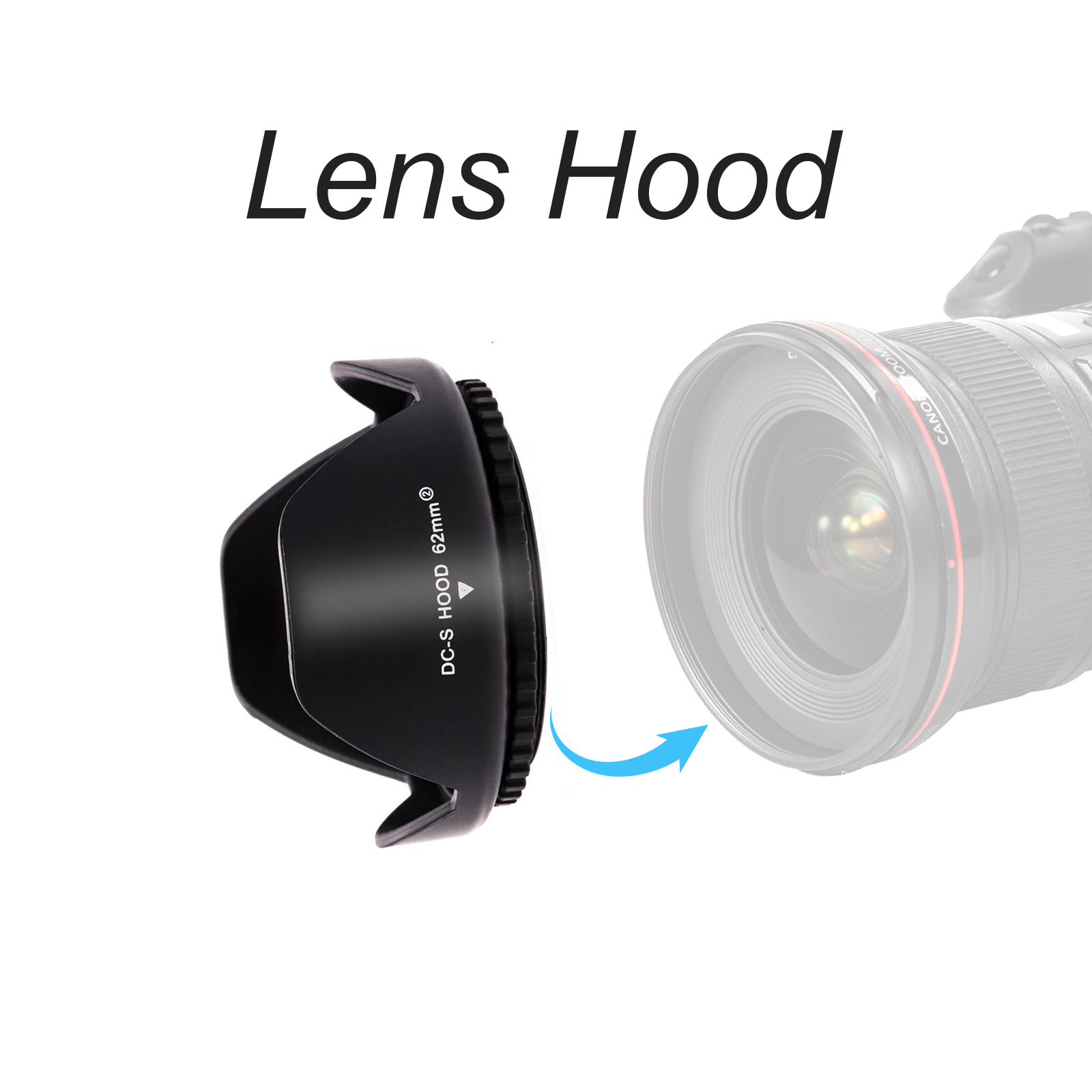 LinGo 62mm Flower Shape Lens H - Lens Hood Petal avaliação e preço