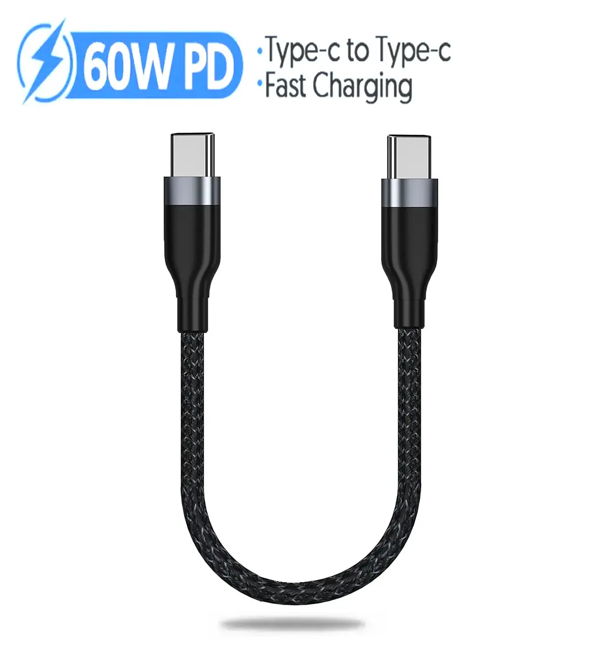 65W PD Short USB C Cable Fast  - Photography Kit Xiaomi avaliação e preço