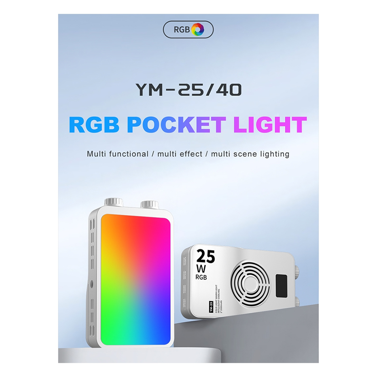 ABPS 25W RGB Full-Color Fill L - Photography Lighting avaliação e preço