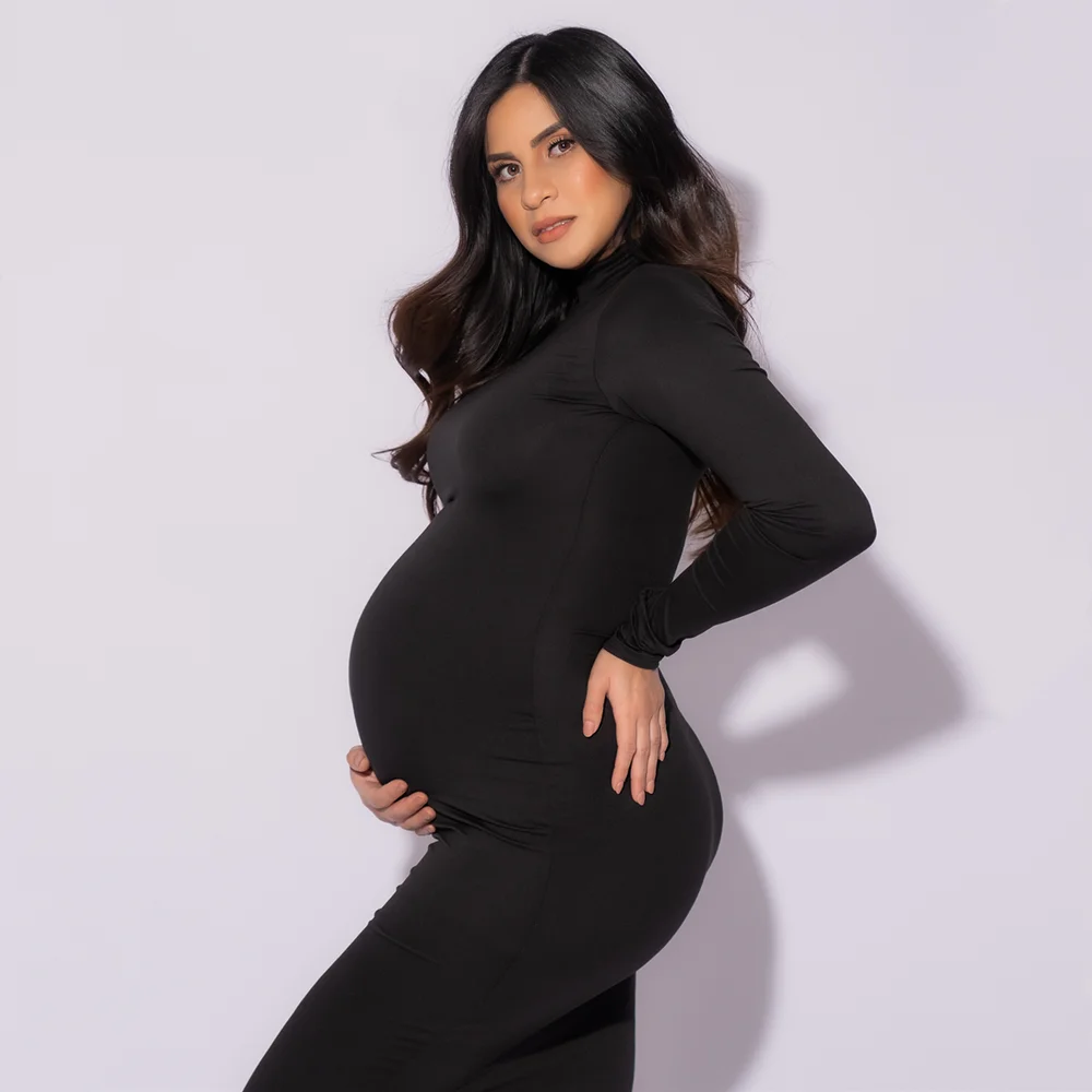 Black Skinny Dress Maternity P - Photography Club avaliação e preço