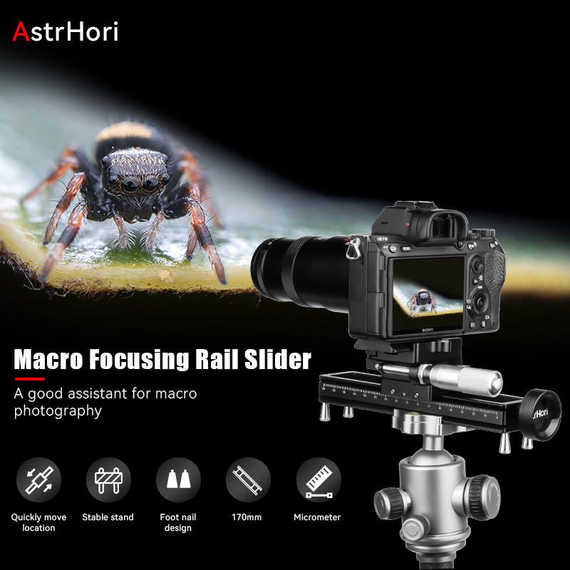 AstrHori 170MM Portable Alumin - Camera Slider Rail avaliação e preço