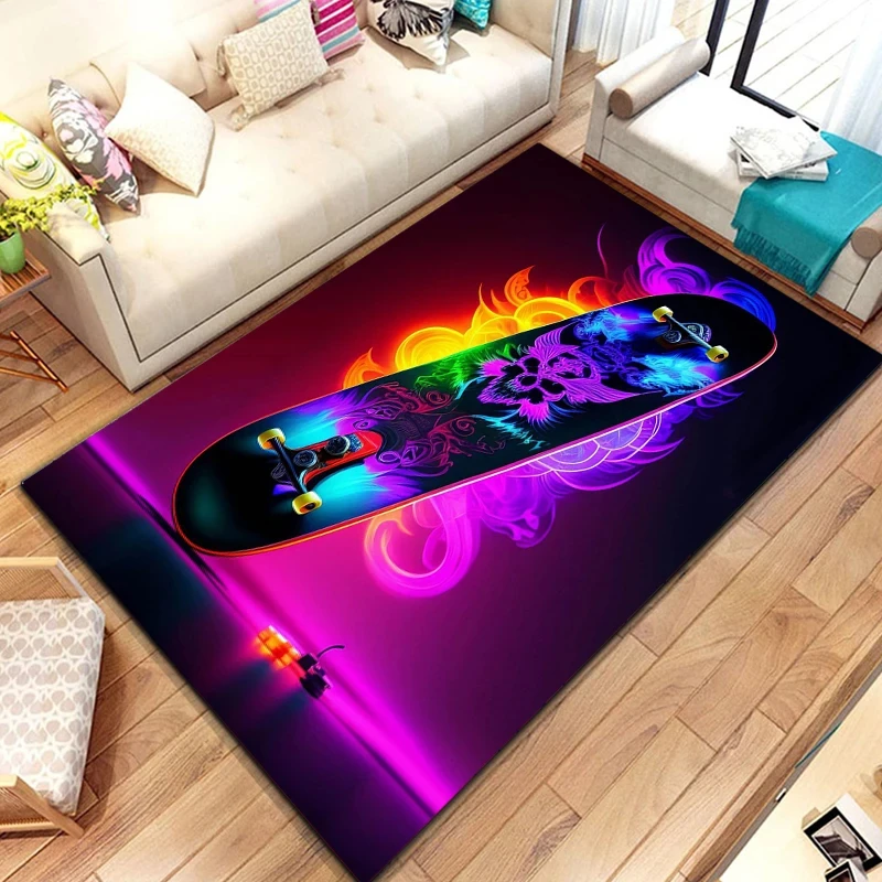 Colorful Skateboard Logo Print - Photography Yoga avaliação e preço