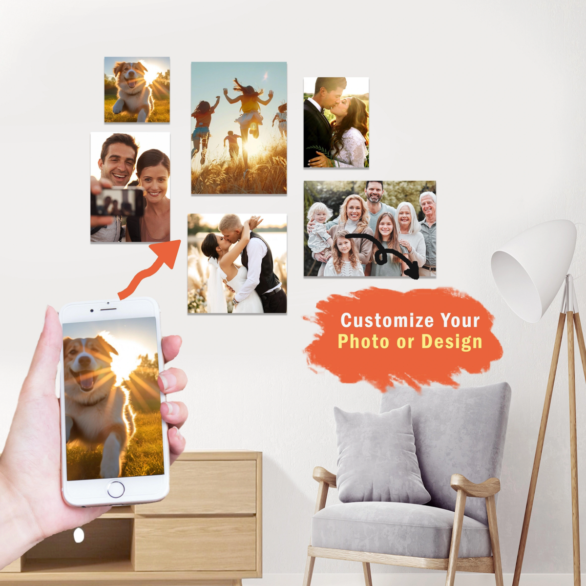 Personalized Custom Canvas Pri - Photograph Lyrics avaliação e preço