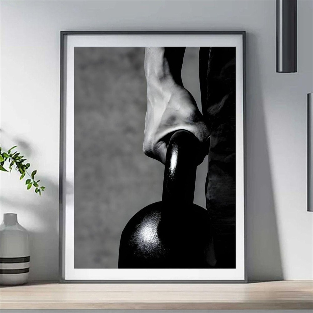 Black and White Boxing Poster  - Photography Training avaliação e preço
