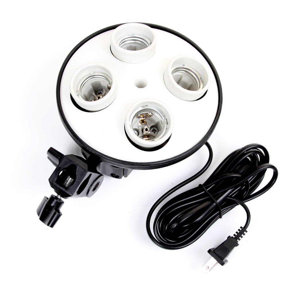 E27 Base Four Lamp Holder  Lig - Photography Bulb avaliação e preço
