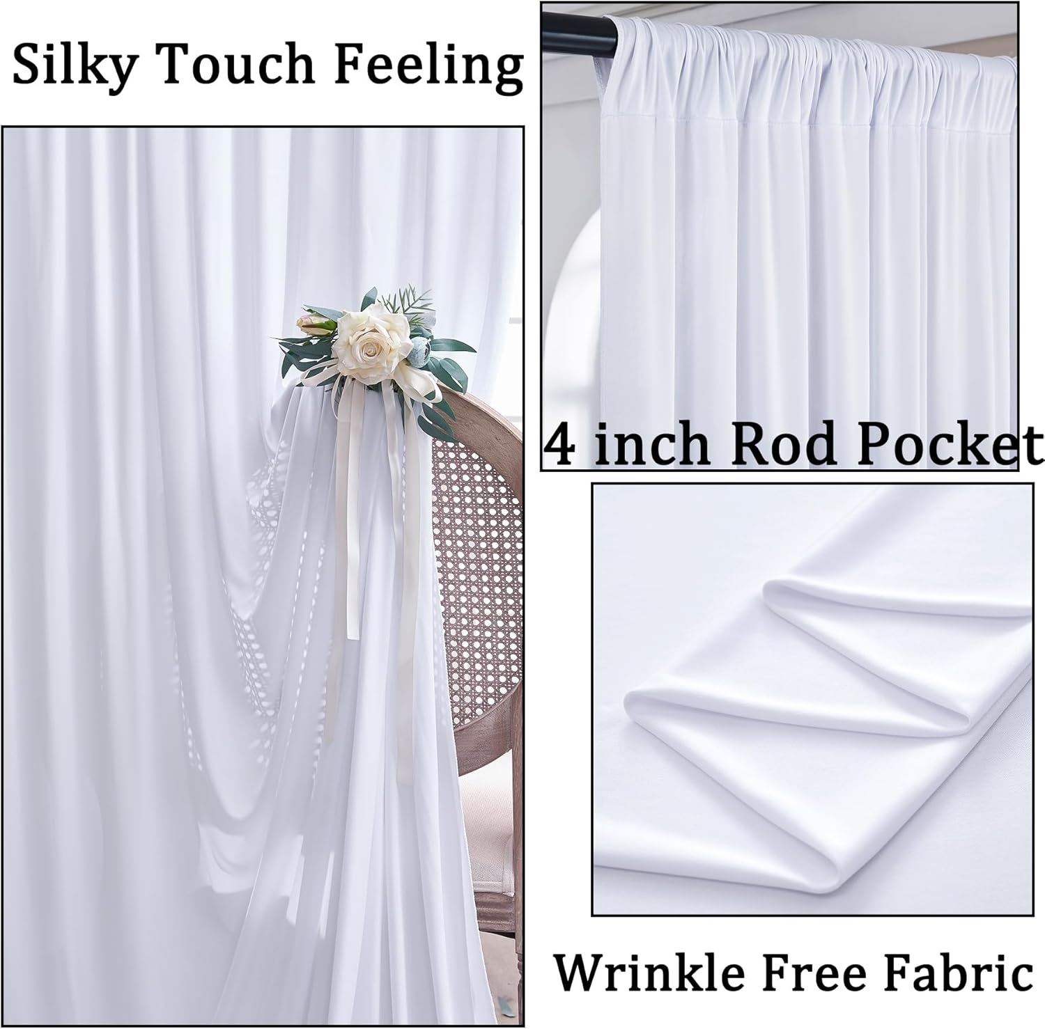 White Backdrop Curtains 10x10  - Photography Lighting avaliação e preço