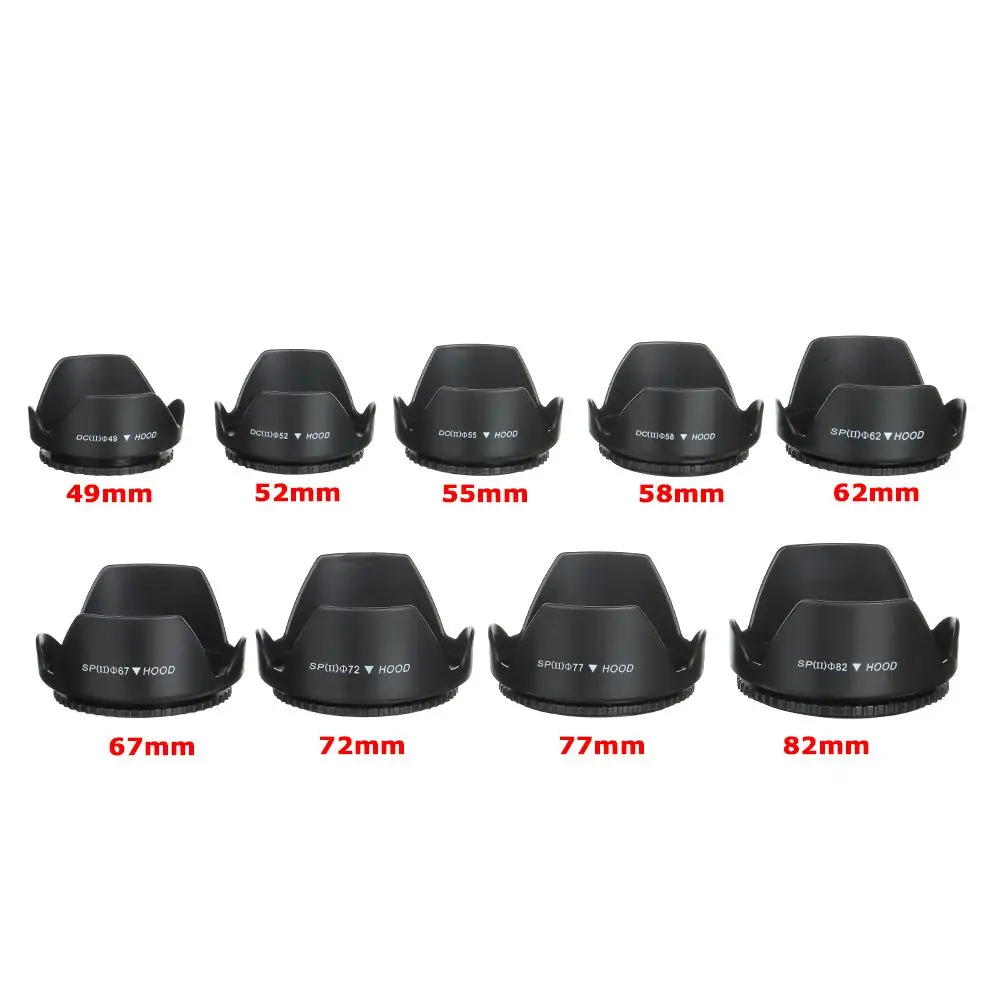 Lens Hood 49mm 52mm 55mm 58mm  - Lens Hood Petal avaliação e preço