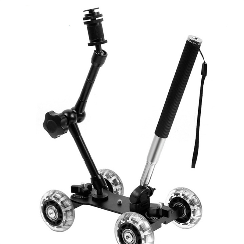 Mobile Rolling Sliding Dolly S - Camera Slider Rail avaliação e preço