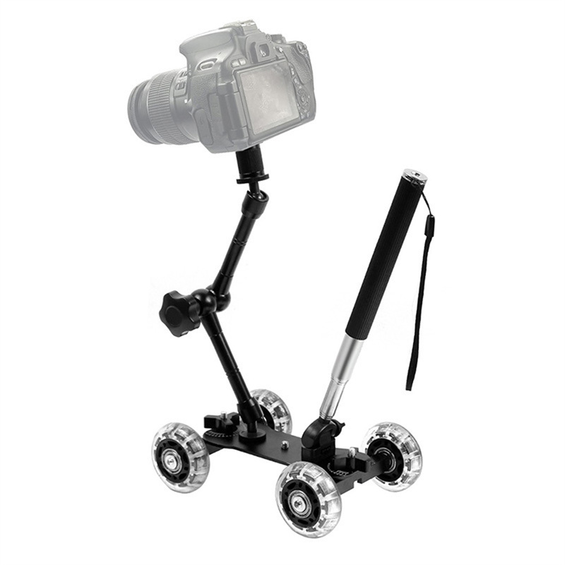Mobile Rolling Sliding Dolly S - Camera Slider Rail avaliação e preço