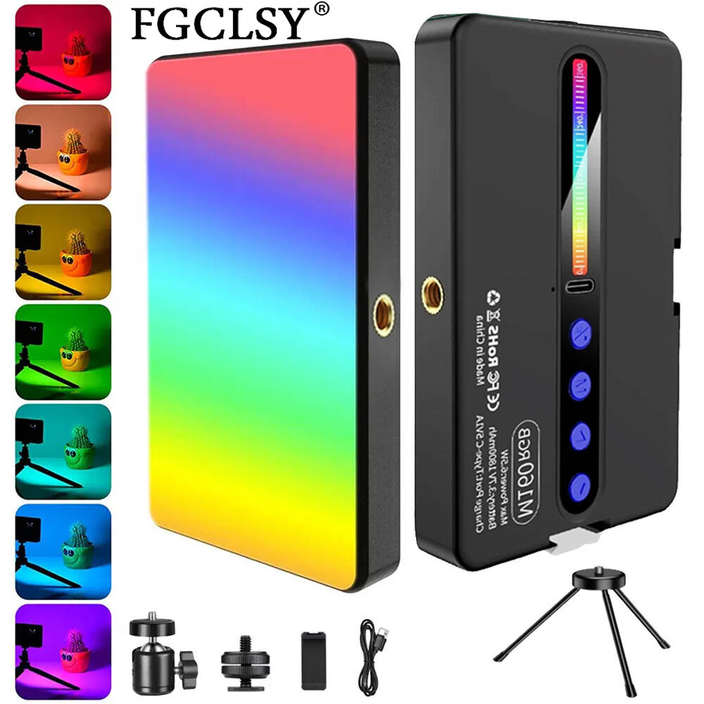 LED RGB Camera Light Full Colo - Video Led Light Panel avaliação e preço