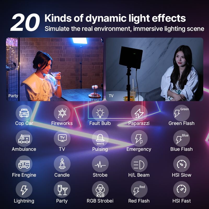 Ulanzi LT003 15W RGB Video Lig - Video Led Light Panel avaliação e preço