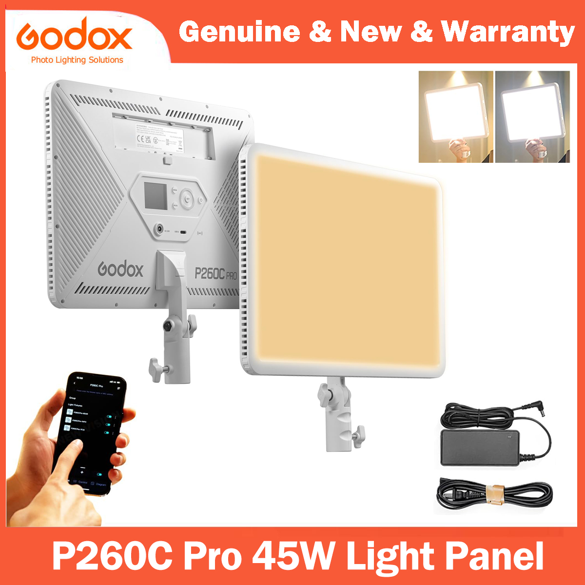 Godox P260C Pro LED Video Ligh - Video Led Light Panel avaliação e preço