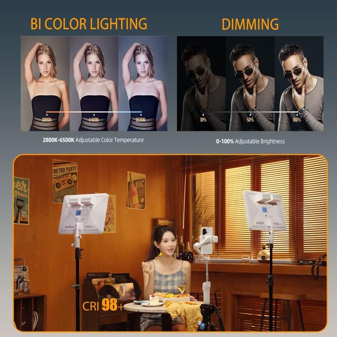 Godox P260C Pro LED Video Ligh - Video Led Light Panel avaliação e preço