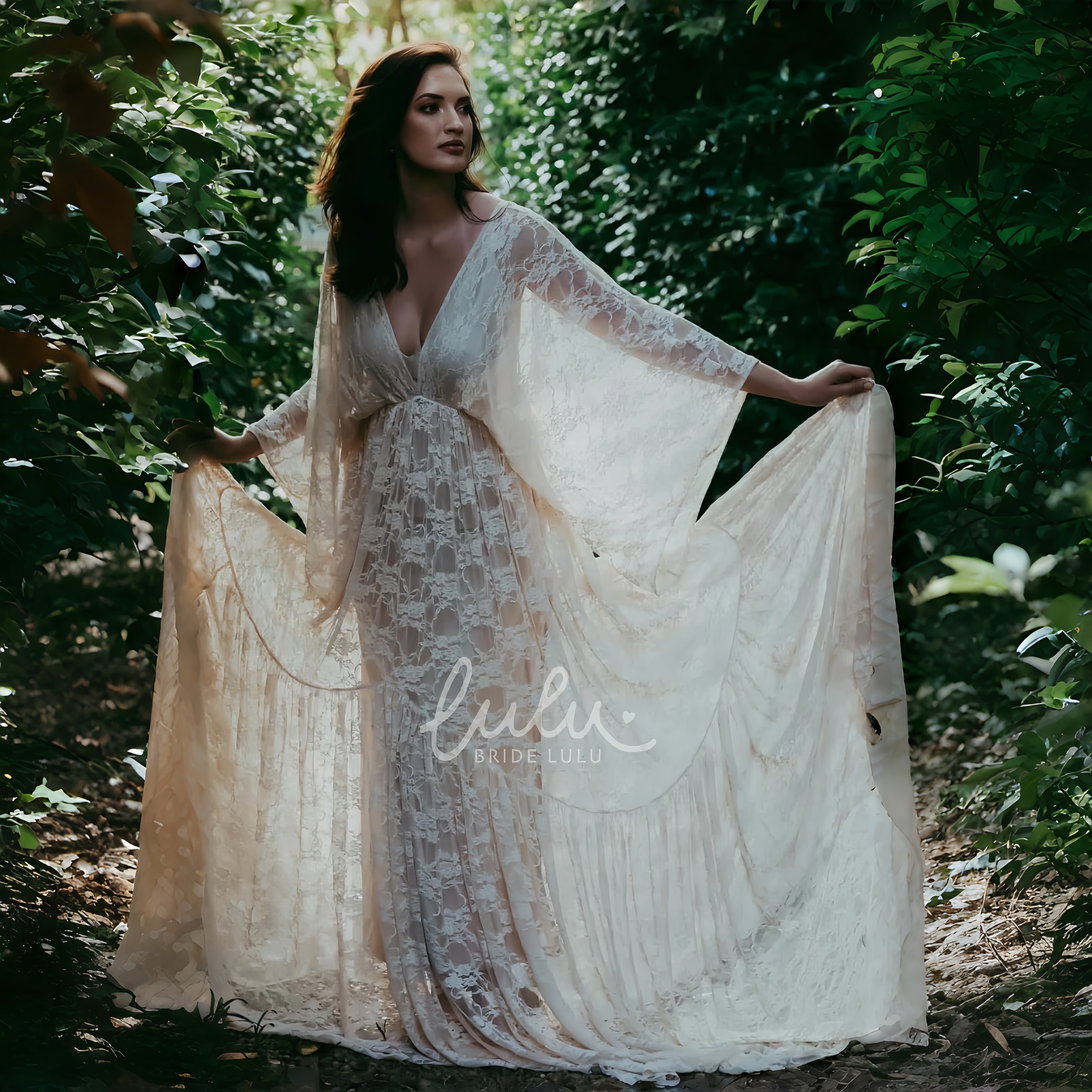 See Through Lace Boho Maternit - Photography Club avaliação e preço