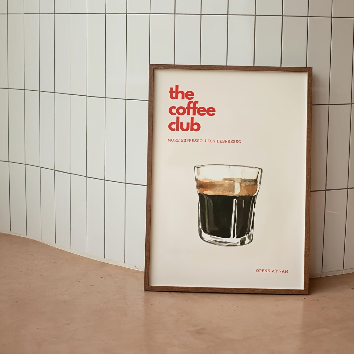 Retro Coffee Club Canvas Print - Photography Club avaliação e preço