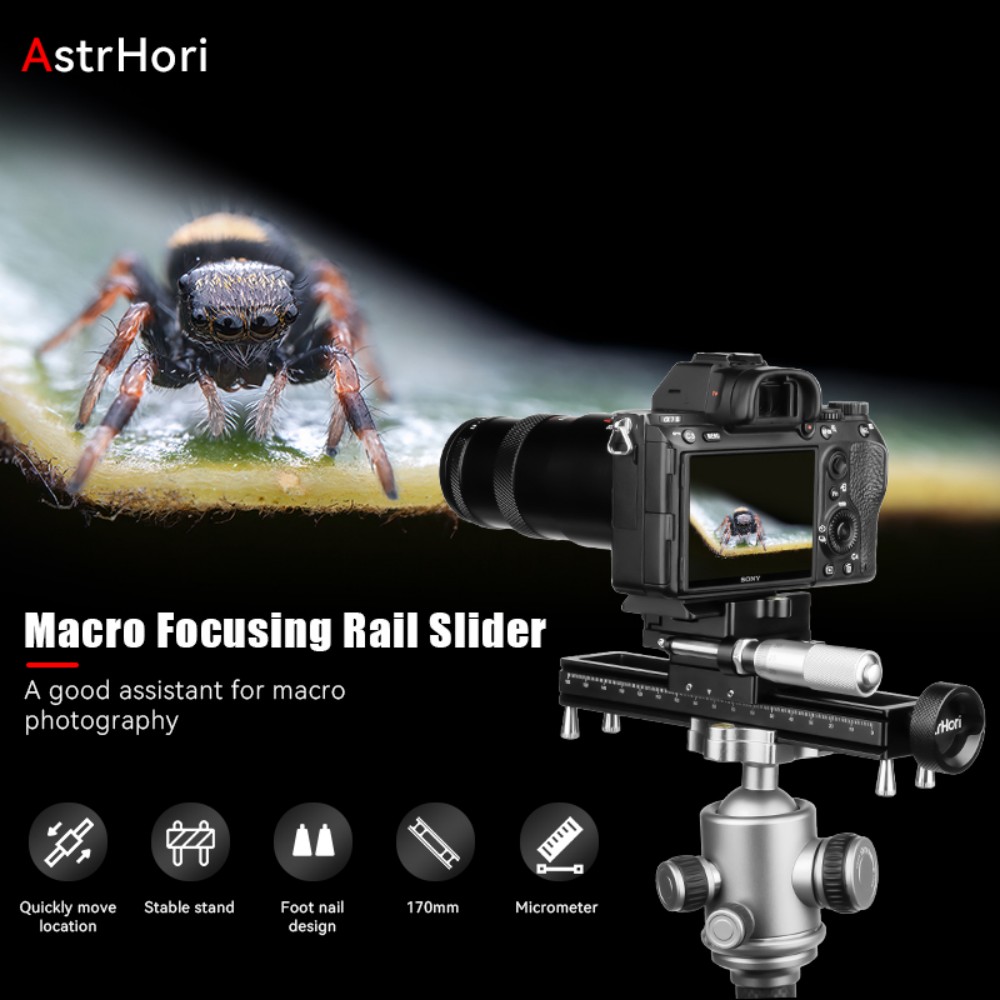AstrHori AH-MGA170 Macro Focus - Camera Slider Rail avaliação e preço