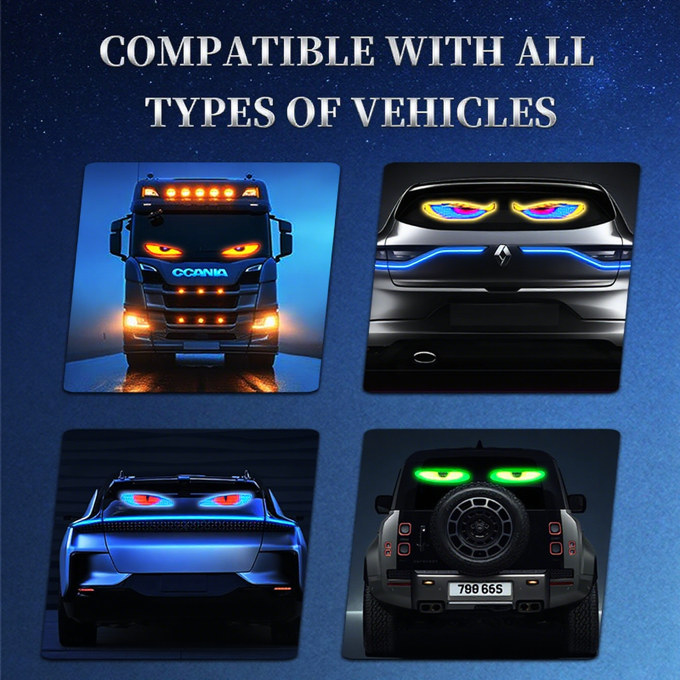 LED Truck Car Devil Eye LED Pi - Video Led Light Panel avaliação e preço