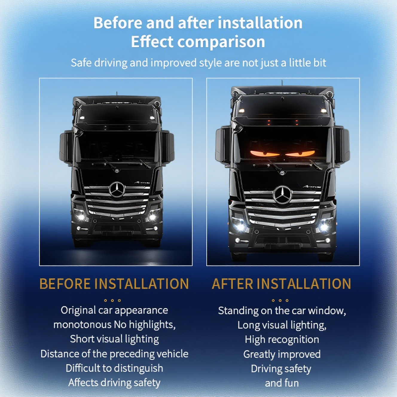 LED Truck Car Devil Eye LED Pi - Video Led Light Panel avaliação e preço