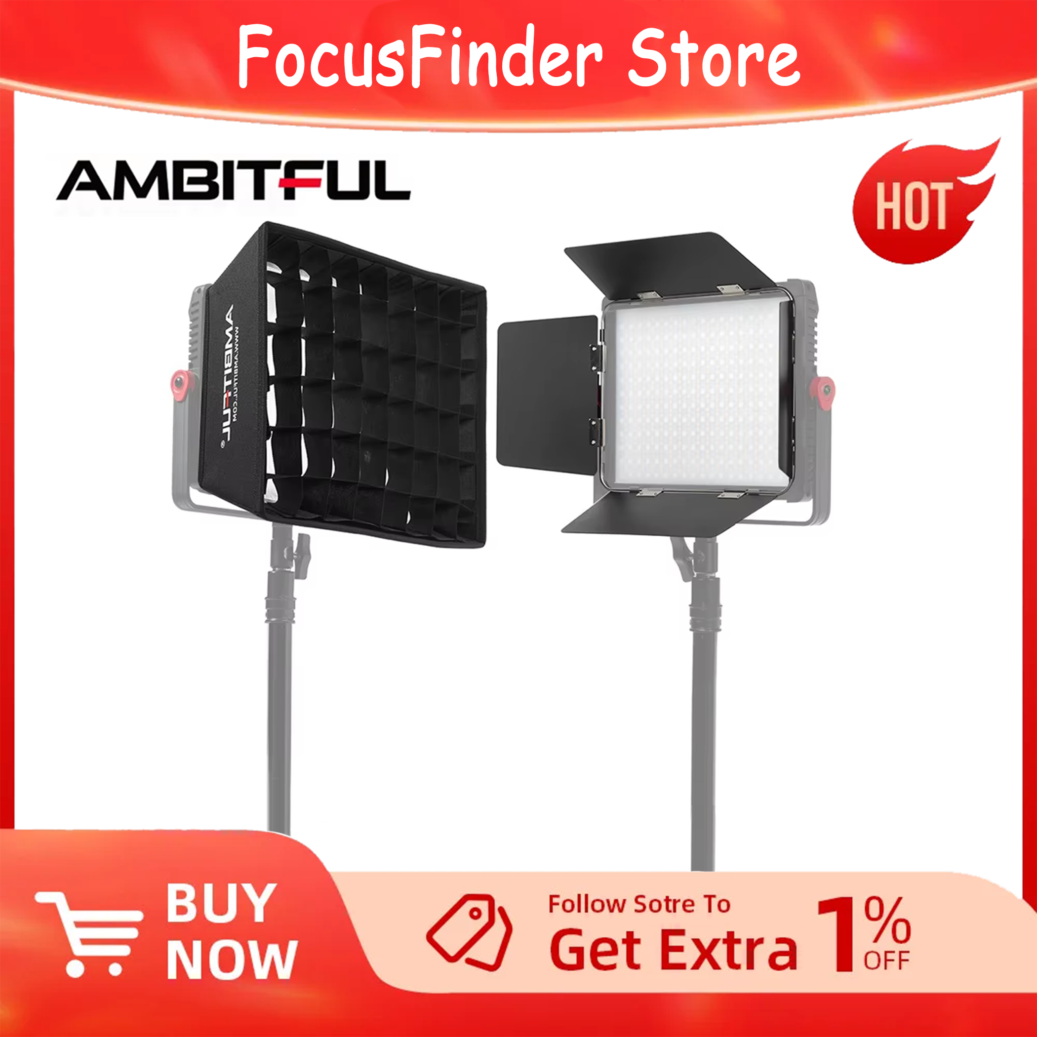 AMBITFUL P35R LED Video Panel  - Video Led Light Panel avaliação e preço
