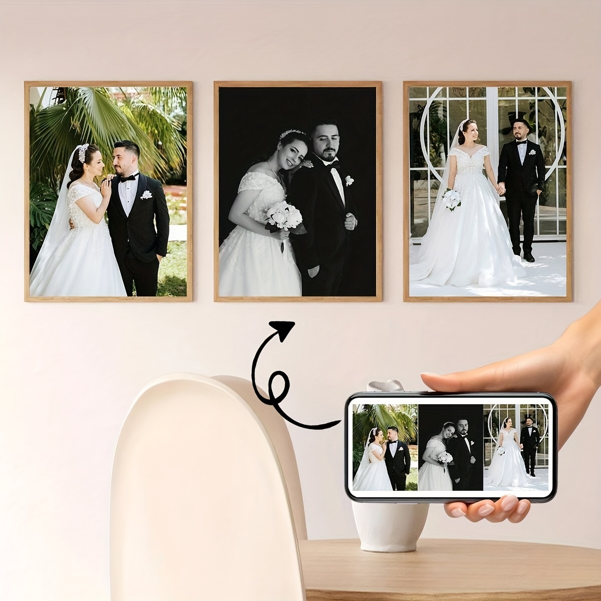 3pcs/set Custom Square Canvas  - Photography Gallery avaliação e preço