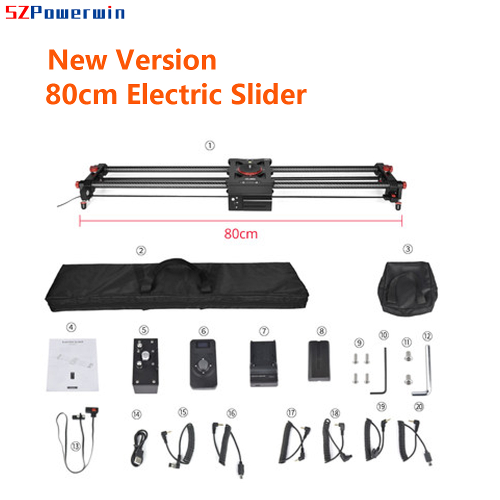 SZPowerwin 80CM Professional E - Camera Slider Rail avaliação e preço