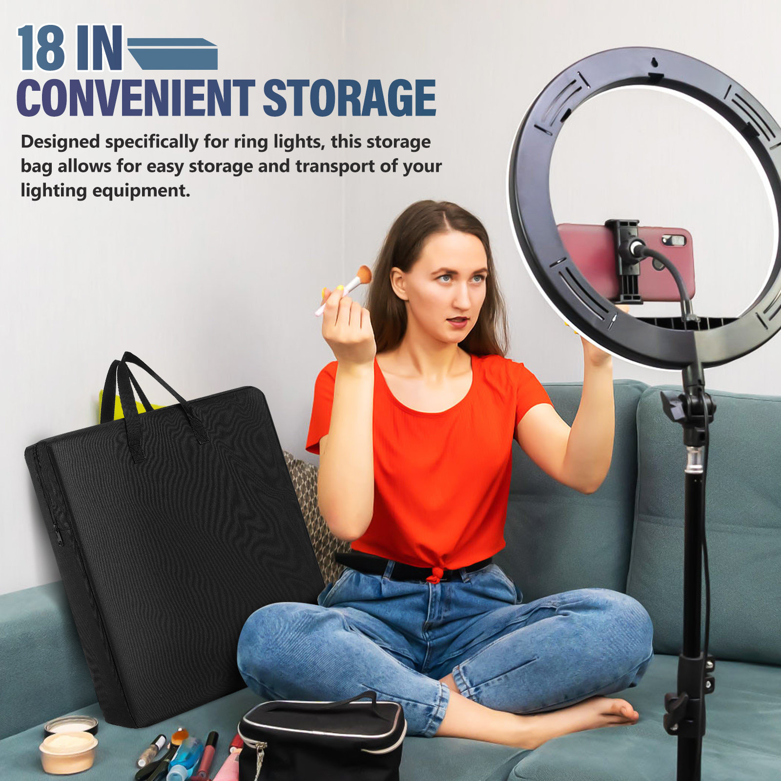 18 Inch Compact Ring Light Sto - Photography Lighting avaliação e preço