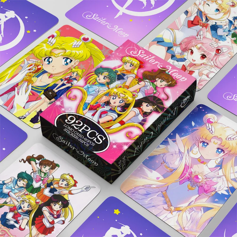 92pcs Sailor Moon New Lomo Car - Photography Gallery avaliação e preço