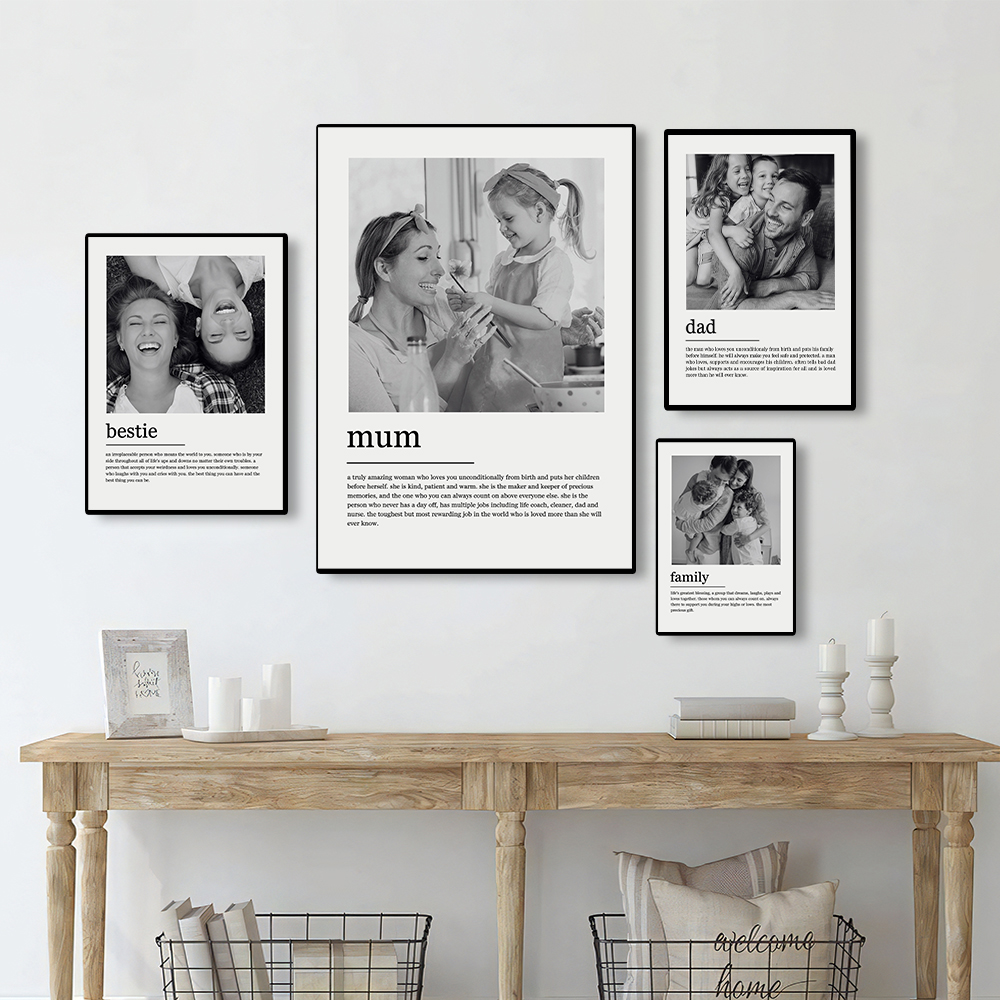 Custom Family Photo Canvas Pai - Photography Gallery avaliação e preço