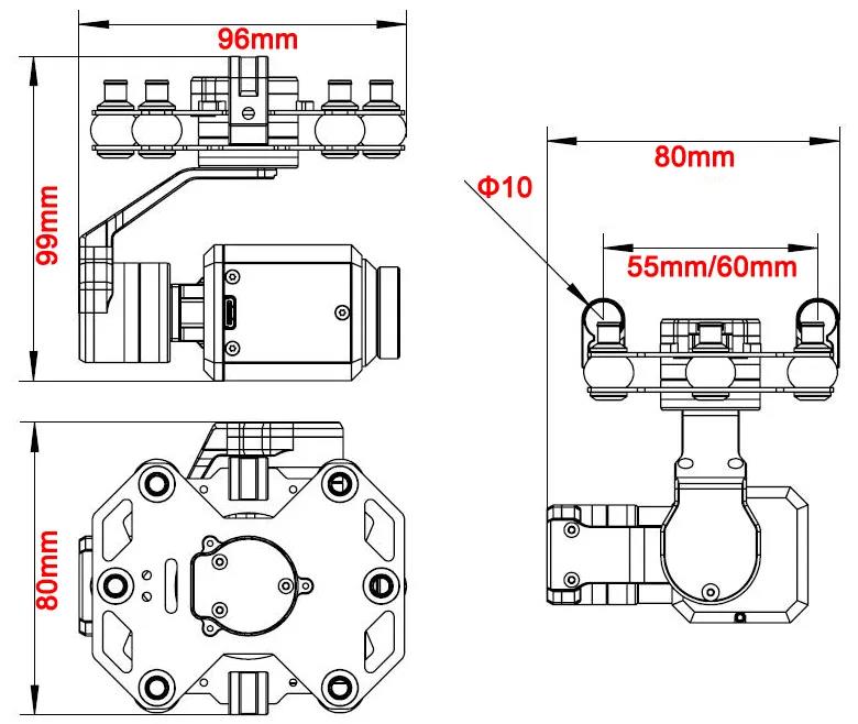 Tarot TL3T20 3-axis Gimbal 640 - Photography Camera avaliação e preço