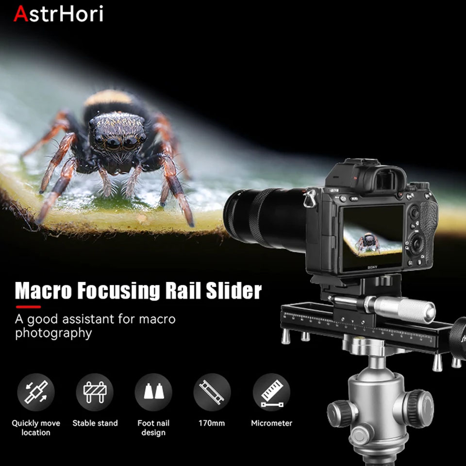 AstrHori AH-MGA170 170mm Camer - Camera Slider Rail avaliação e preço
