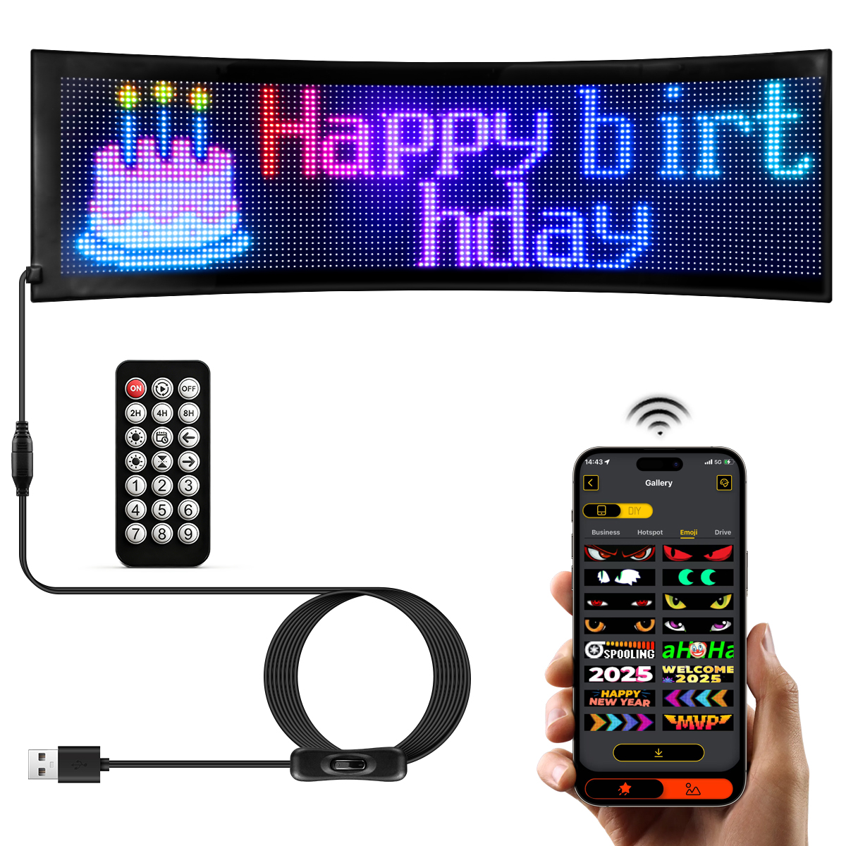 LED Car Sign Flexible LED Matr - Video Led Light Panel avaliação e preço