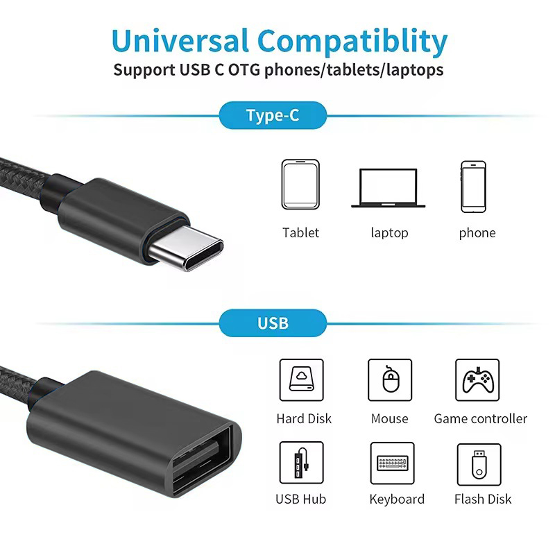 USB C to USB OTG Data Cable Ad - Photography Kit Xiaomi avaliação e preço